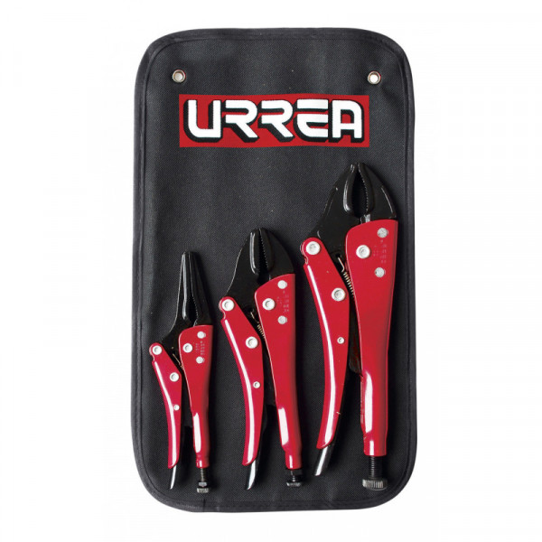 4100 URREA Juego de 3 pinzas de presión uso pesadoado Urrea | DIHERESA