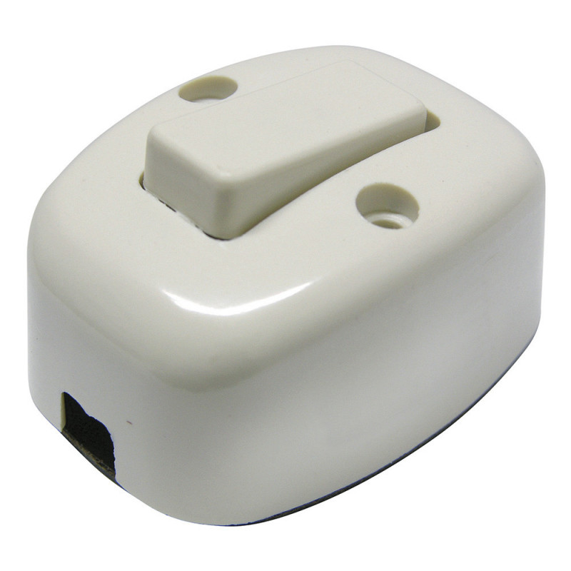 136559 SURTEK Apagador sencillo visible oval 6A 127V Surtek | DIHERESA 136559 SURTEK Apagador sencillo visible oval 6A 127V Surtek | DIHERESA