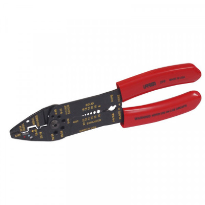 299 URREA Pinza pelacable 10-22AWG 8-3/4" con poncha terminales y corta tornillos Urrea | DIHERESA
