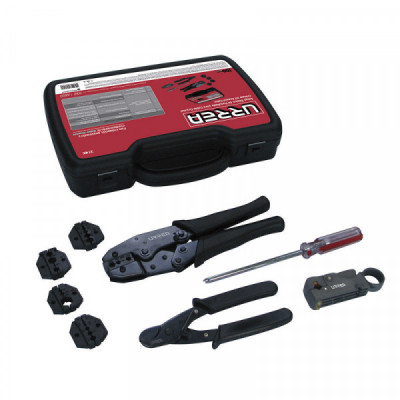 314K URREA Juego básico para ponchado de cable coaxial 9 piezas Urrea | DIHERESA