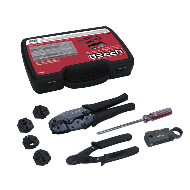 314K URREA Juego básico para ponchado de cable coaxial 9 piezas Urrea | DIHERESA 314K URREA Juego básico para ponchado de cable coaxial 9 piezas Urrea | DIHERESA