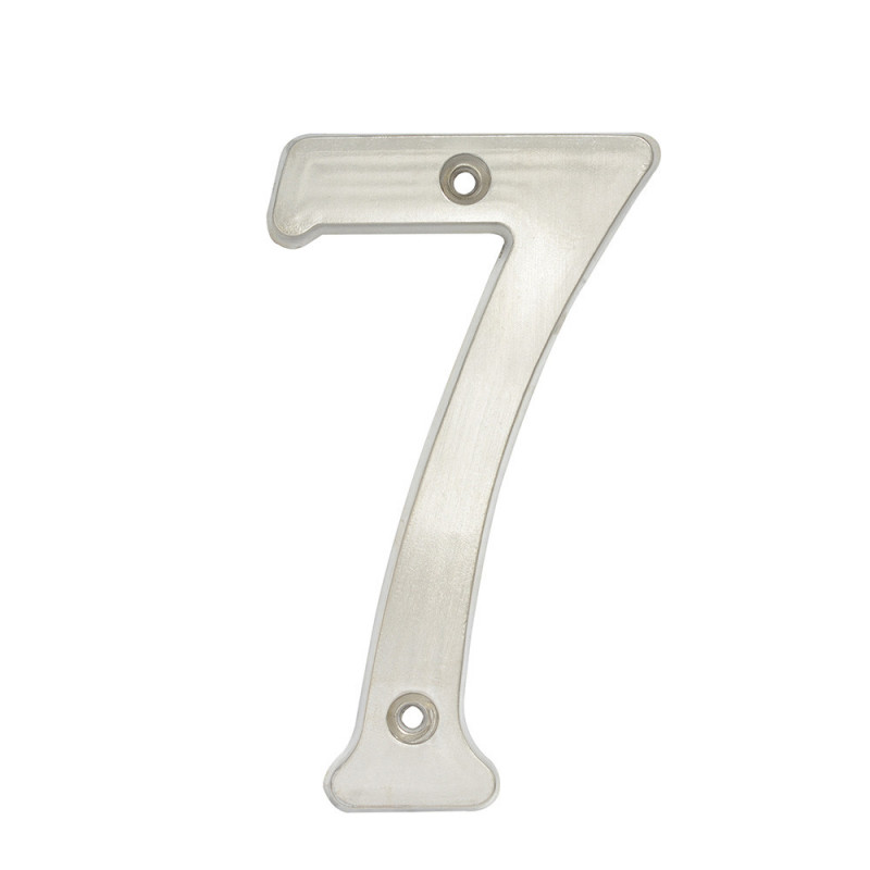 L6807CS LOCK Numero 7 slim 4" cromo satinado Lock | DIHERESA