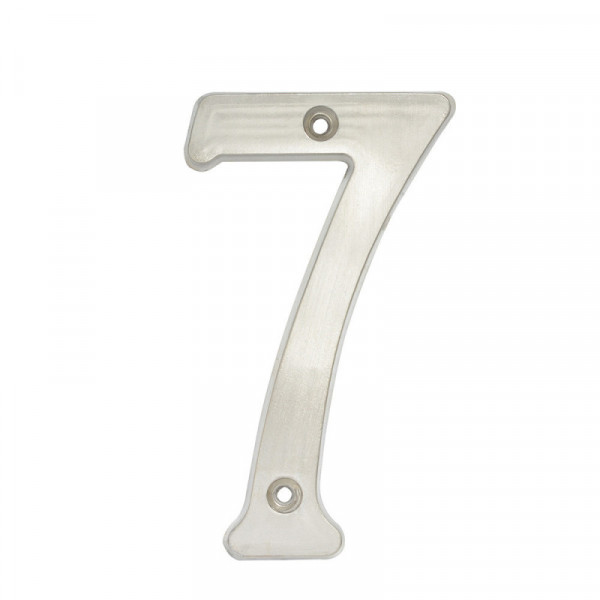 L6807CS LOCK Numero 7 slim 4" cromo satinado Lock | DIHERESA