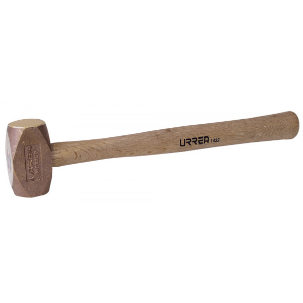 1432 URREA Marro de bronce 62oz mango madera Urrea | DIHERESA