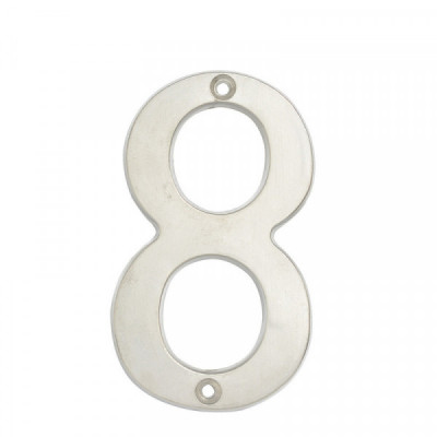 L6808CS LOCK Numero 8 slim 4  pulgadas  cromo satinado