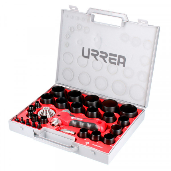 49902A URREA Juego de sacabocados 28 piezas en pulgadas ergonómico Urrea | DIHERESA