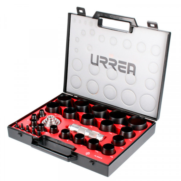 49902 URREA Juego de sacabocados 27 piezas 1/8-2" Urrea | DIHERESA