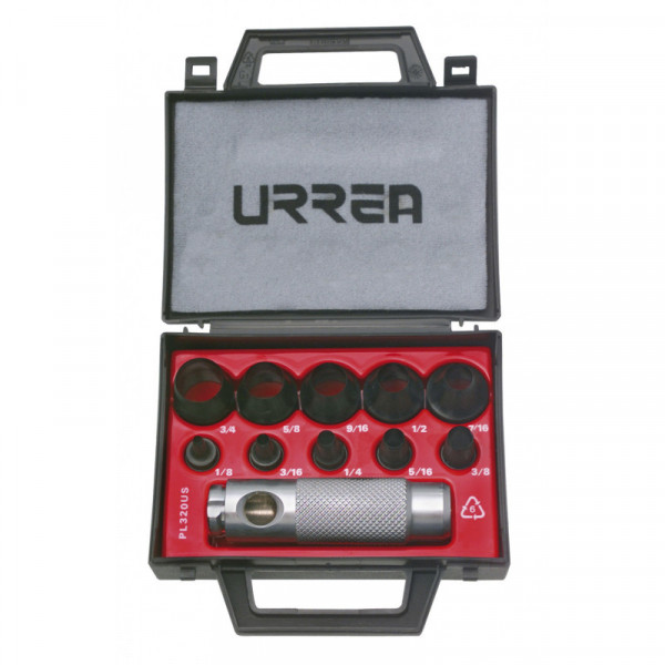 49901 URREA Juego de sacabocados 11 piezas 1/8-3/4" Urrea | DIHERESA