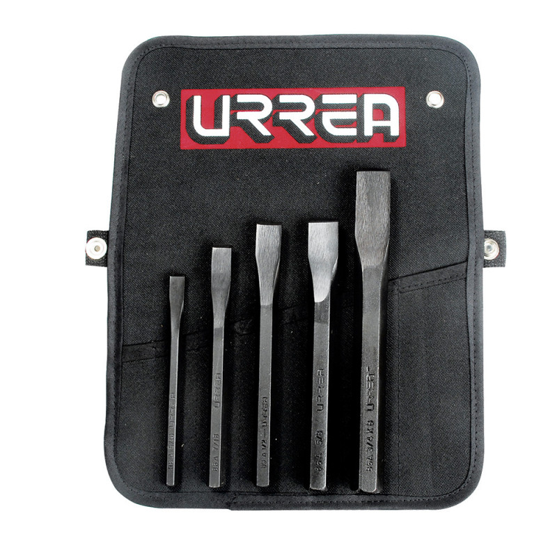 86A URREA Juego de 5 cinceles 5/16"-3/4" Urrea | DIHERESA 86A URREA Juego de 5 cinceles 5/16"-3/4" Urrea | DIHERESA