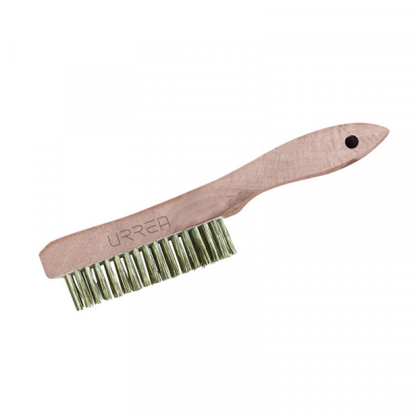 UH1886 URREA Cepillo antichispa mango curvo 4 x 16 Urrea | DIHERESA