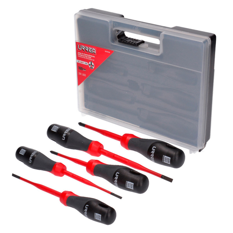 9700TSA URREA Juego de 5 destornilladores trimateriales 1000V Tipo Slim Urrea | DIHERESA 9700TSA URREA Juego de 5 destornilladores trimateriales 1000V Tipo Slim Urrea | DIHERESA