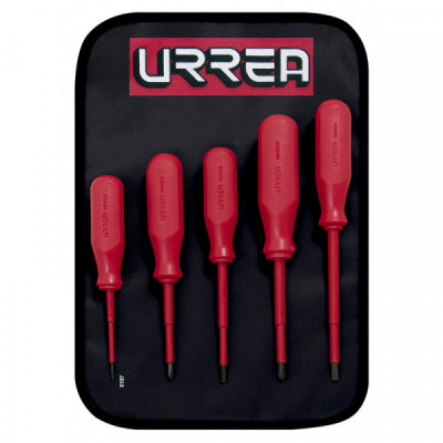 9700C URREA Juego de 5 Destornilladores para 1000V combinado Urrea | DIHERESA