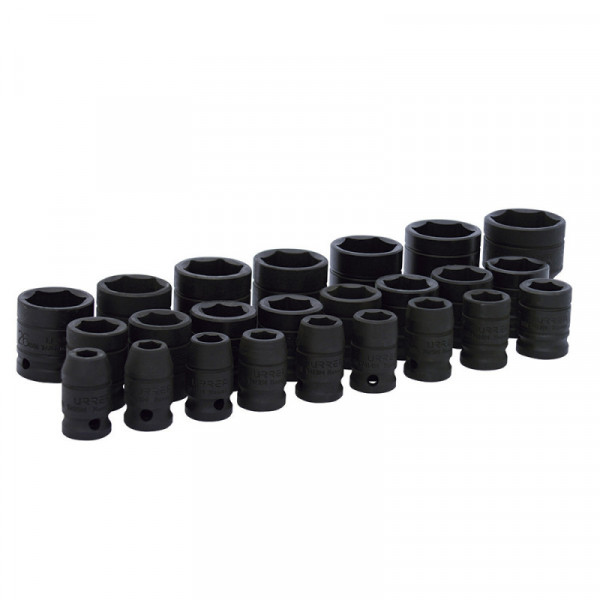 74206 URREA Juego de 24 dados de impacto métricos 1/2" Urrea | DIHERESA