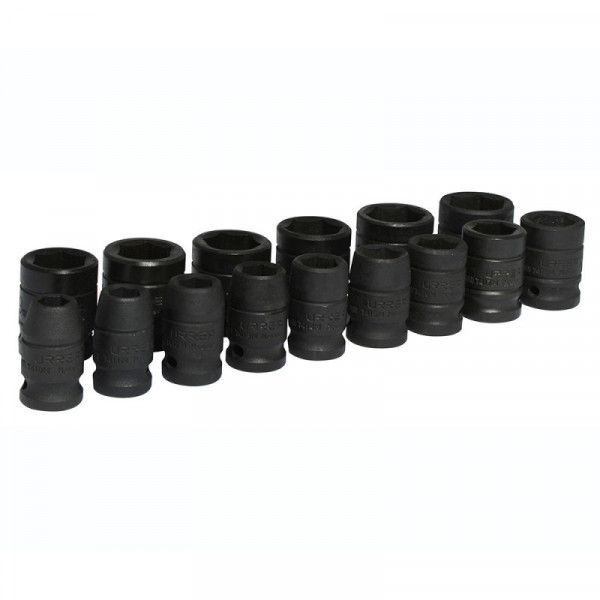 74204M URREA Juego de 15 dados de impacto métricos 1/2" Urrea | DIHERESA