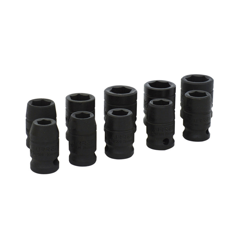 74202M URREA Juego de 10 dados de impacto métricos 1/2" Urrea | DIHERESA 74202M URREA Juego de 10 dados de impacto métricos 1/2" Urrea | DIHERESA
