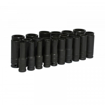 74216 URREA Juego de 25 dados de impacto largos métricos 1/2" Urrea | DIHERESA