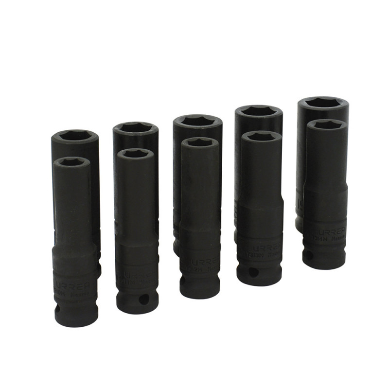 73212M URREA Juego de 10 dados de impacto largos métricos 1/2" Urrea | DIHERESA 73212M URREA Juego de 10 dados de impacto largos métricos 1/2" Urrea | DIHERESA