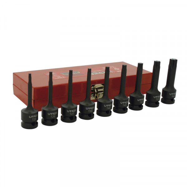 74400 URREA Juego de 9 dados de impacto punta Torx 1/2" Urrea | DIHERESA