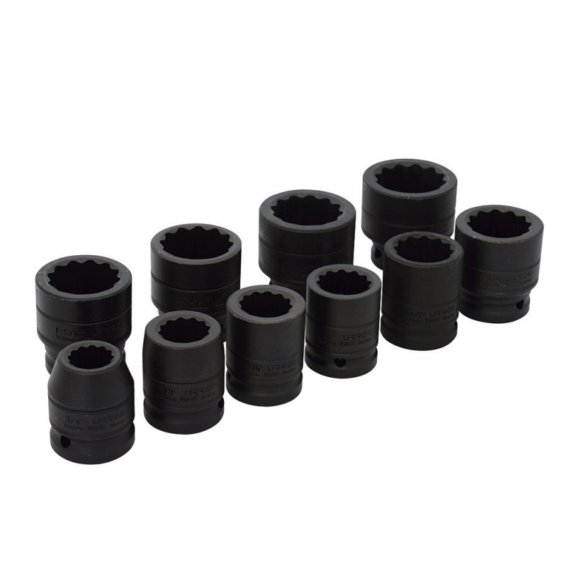 75101 URREA Juego de 10 dados de impacto pared delgada en pulgadas 3/4" Urrea | DIHERESA 75101 URREA Juego de 10 dados de impacto pared delgada en pulgadas 3/4" Urrea | DIHERESA