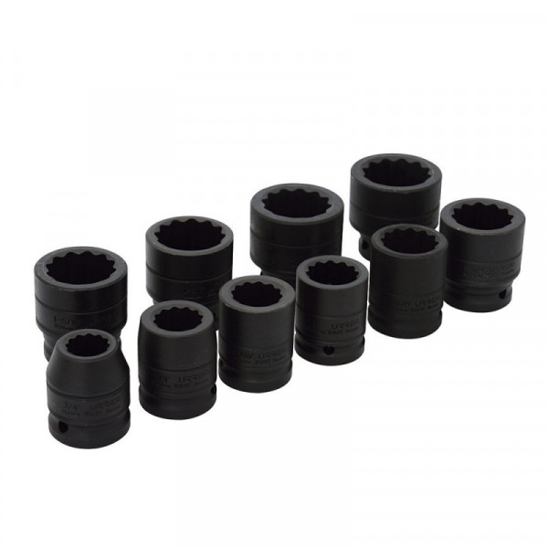 75101 URREA Juego de 10 dados de impacto pared delgada en pulgadas 3/4" Urrea | DIHERESA