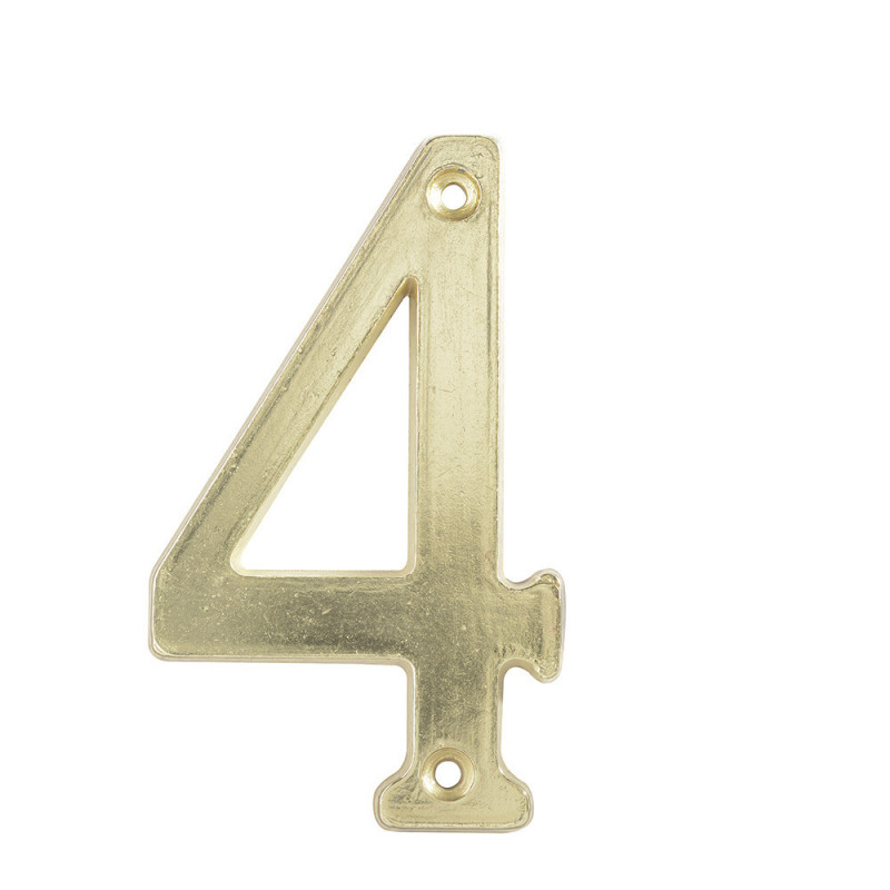 L6804LB LOCK Numero 4 slim 4" latón brillante Lock | DIHERESA L6804LB LOCK Numero 4 slim 4" latón brillante Lock | DIHERESA