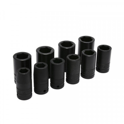 750010L URREA Juego de 10 dados de impacto largo en pulgadas 3/4" Urrea | DIHERESA