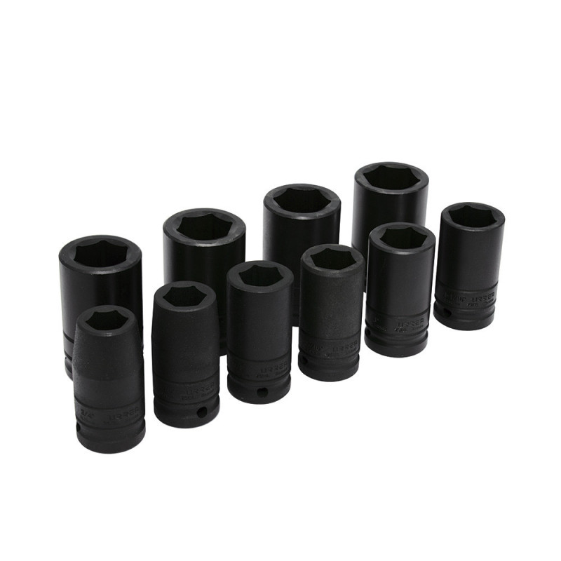 750010L URREA Juego de 10 dados de impacto largo en pulgadas 3/4" Urrea | DIHERESA 750010L URREA Juego de 10 dados de impacto largo en pulgadas 3/4" Urrea | DIHERESA