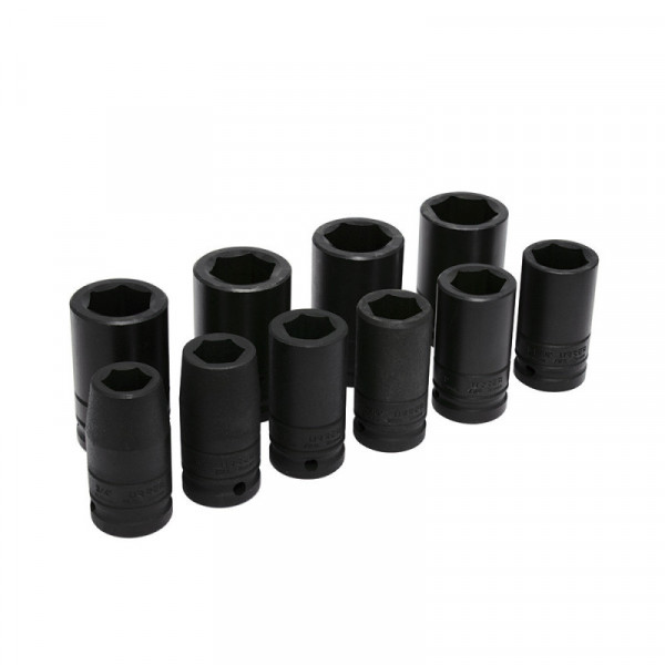 750010L URREA Juego de 10 dados de impacto largo en pulgadas 3/4" Urrea | DIHERESA