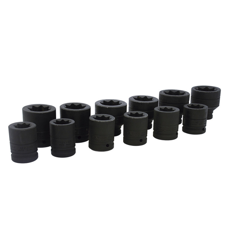 75J8P URREA Juego de 12 dados de impacto 3/4" 8 puntas Urrea | DIHERESA 75J8P URREA Juego de 12 dados de impacto 3/4" 8 puntas Urrea | DIHERESA