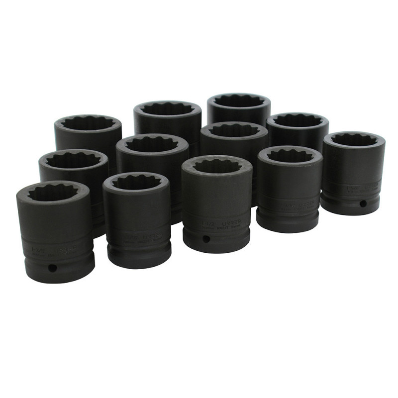 10000T URREA Juego de 12 dados de impacto largos en pulgadas 1" Urrea | DIHERESA 10000T URREA Juego de 12 dados de impacto largos en pulgadas 1" Urrea | DIHERESA