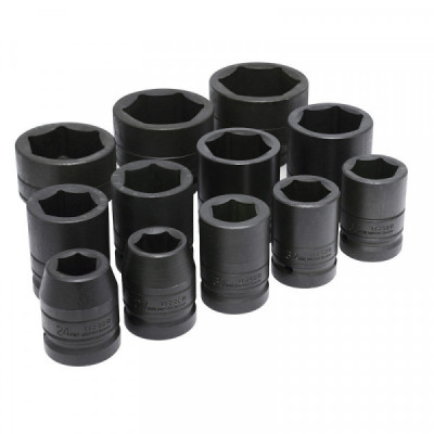 15201 URREA Juego de 10 dados de impacto pared delgada métricos 1" Urrea | DIHERESA