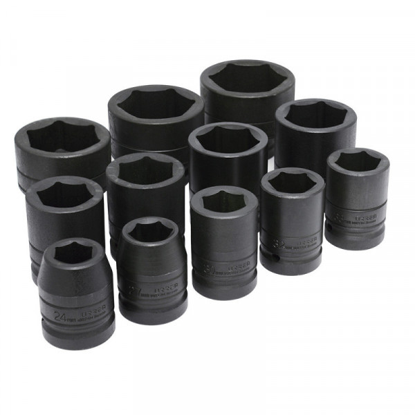 15201 URREA Juego de 10 dados de impacto pared delgada métricos 1" Urrea | DIHERESA
