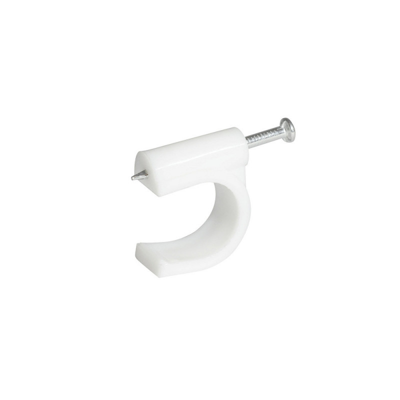 GRAC5 SURTEK Grapa para cable coaxial 5 mm blanco 20 piezas Surtek | DIHERESA GRAC5 SURTEK Grapa para cable coaxial 5 mm blanco 20 piezas Surtek | DIHERESA