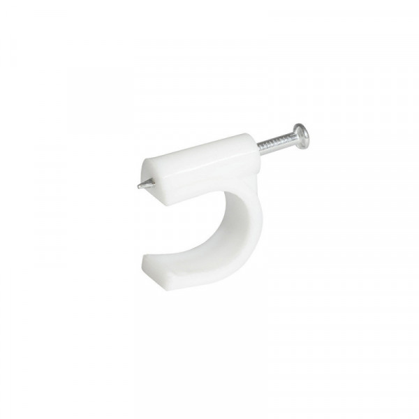 GRAC10 SURTEK Grapa para cable coaxial 10 mm blanco 20 piezas Surtek | DIHERESA