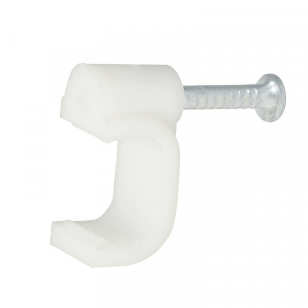GRAD10 SURTEK Grapa para cable dúplex 10 mm blanco 20 piezas Surtek | DIHERESA