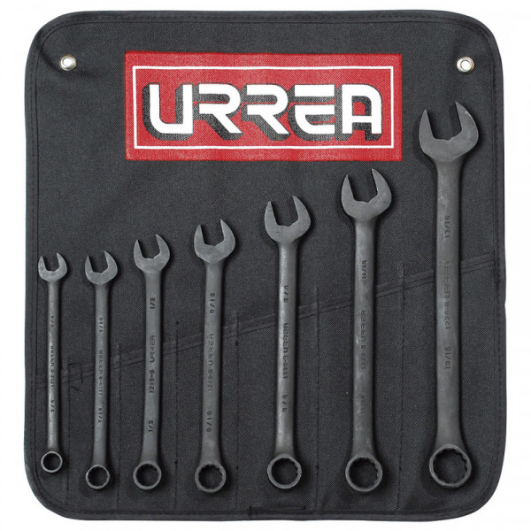 1200HB URREA Juego de 7 llave combinado black 12 puntas en pulgadas Urrea | DIHERESA