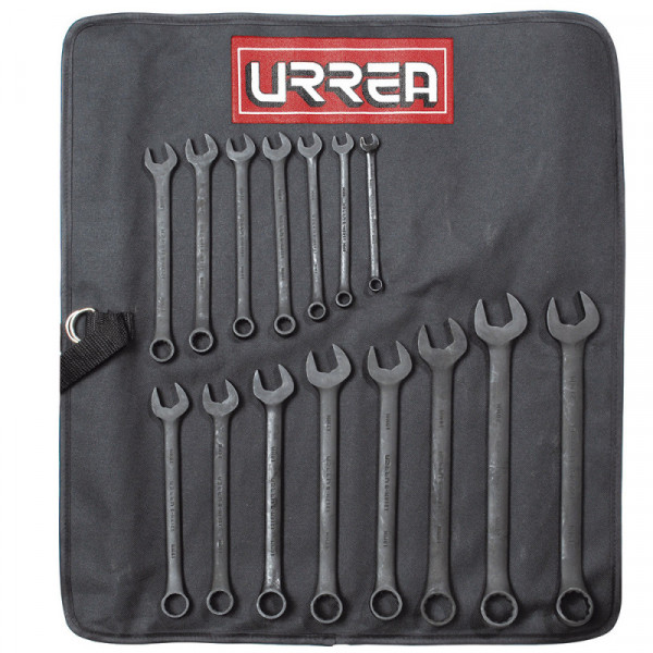 1200FMB URREA Juego de 15 llaves combinado black 12 puntas métrico Urrea | DIHERESA