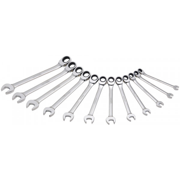 JLMC12MR URREA Juego de 12 llaves de matraca reversible spline métricas Urrea | DIHERESA