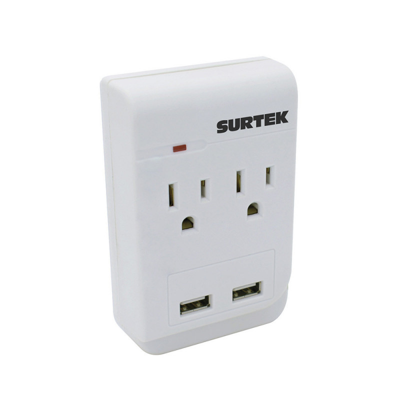 136205 SURTEK Multicontacto 2 entradas + 2 entradas USB Surtek | DIHERESA 136205 SURTEK Multicontacto 2 entradas + 2 entradas USB Surtek | DIHERESA