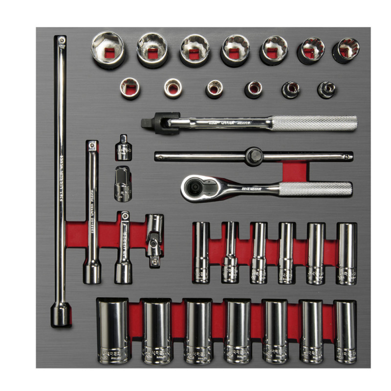 CH202L URREA Juego de dados y accesorios métricos 3/8" 35 piezas Urrea | DIHERESA CH202L URREA Juego de dados y accesorios métricos 3/8" 35 piezas Urrea | DIHERESA