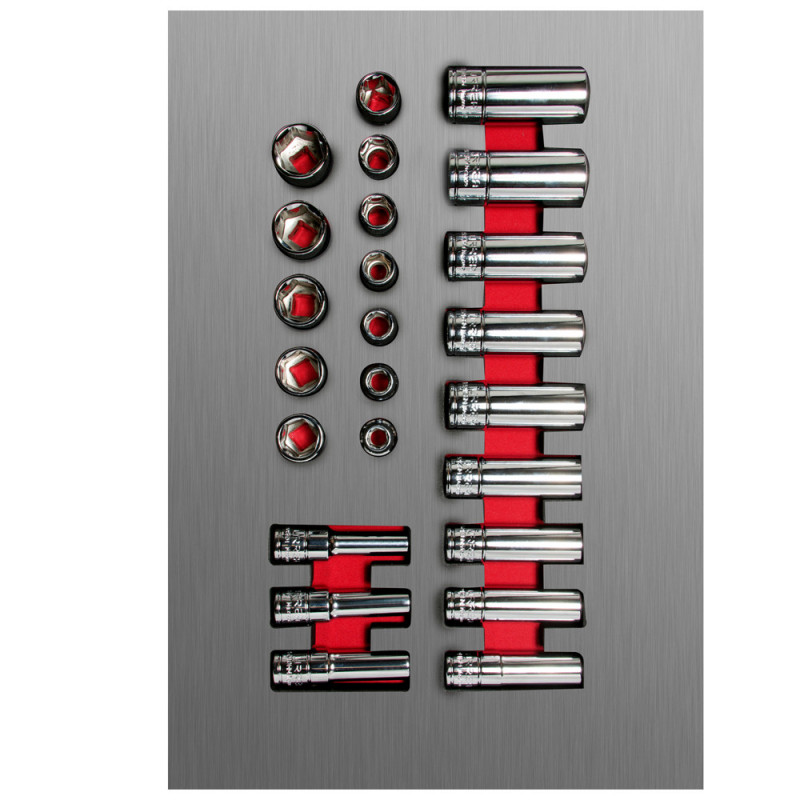 CH107L URREA Juego de 24 dados métricos 3/8" Urrea | DIHERESA CH107L URREA Juego de 24 dados métricos 3/8" Urrea | DIHERESA
