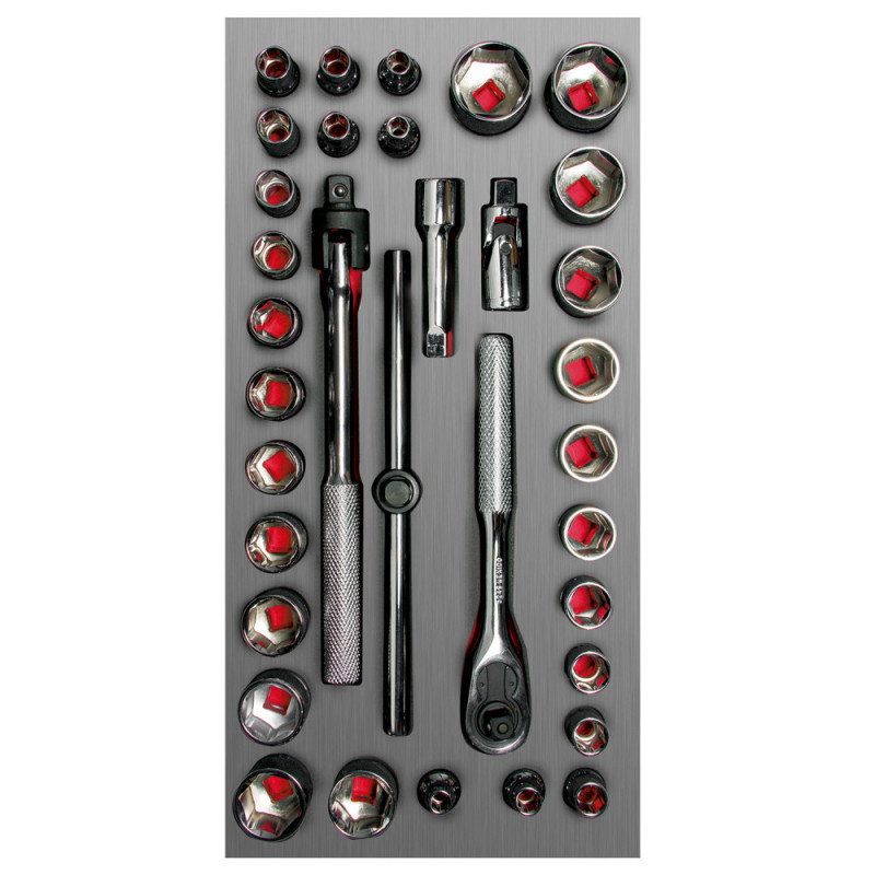 CH104L URREA Juego de dados y accesorios 3/8" combinados 34 piezas Urrea | DIHERESA CH104L URREA Juego de dados y accesorios 3/8" combinados 34 piezas Urrea | DIHERESA