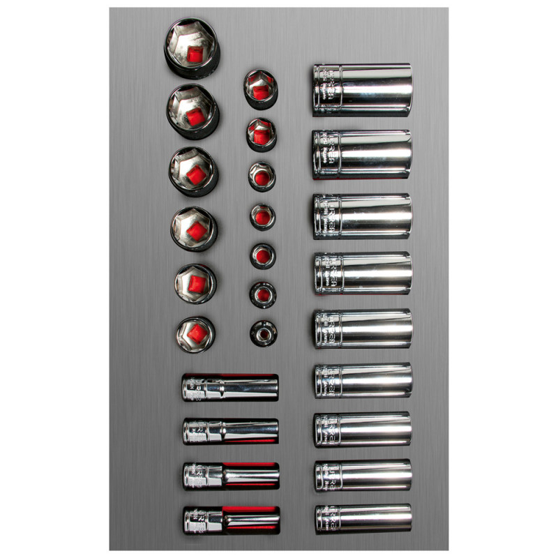 CH106L URREA Juego de dados y accesorios 3/8" métricos 26 piezas Urrea | DIHERESA CH106L URREA Juego de dados y accesorios 3/8" métricos 26 piezas Urrea | DIHERESA