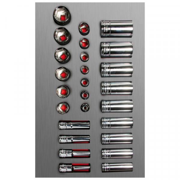 CH106L URREA Juego de dados y accesorios 3/8" métricos 26 piezas Urrea | DIHERESA