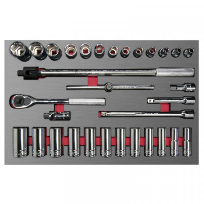 CH310L URREA Juego de dados y accesorios 1/2" 32piezas Urrea | DIHERESA