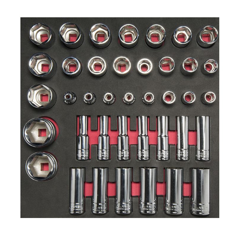 CH207 URREA Juego de dados cuadro 1/2" - Métricos - cortos y largos 39 piezas Urrea | DIHERESA CH207 URREA Juego de dados cuadro 1/2" - Métricos - cortos y largos 39 piezas Urrea | DIHERESA