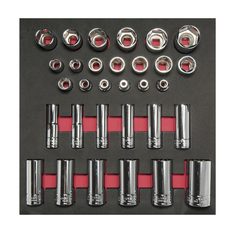 CH206 URREA Juegos de dados cuadro 1/2" - SAE - cortos y largos 31 piezas Urrea | DIHERESA CH206 URREA Juegos de dados cuadro 1/2" - SAE - cortos y largos 31 piezas Urrea | DIHERESA