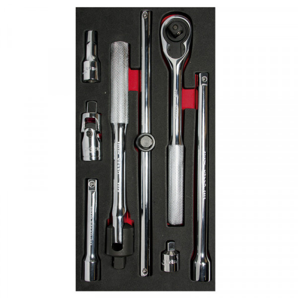 CH109 URREA Juego de accesorios cuadro 1/2" 8 piezas Urrea | DIHERESA