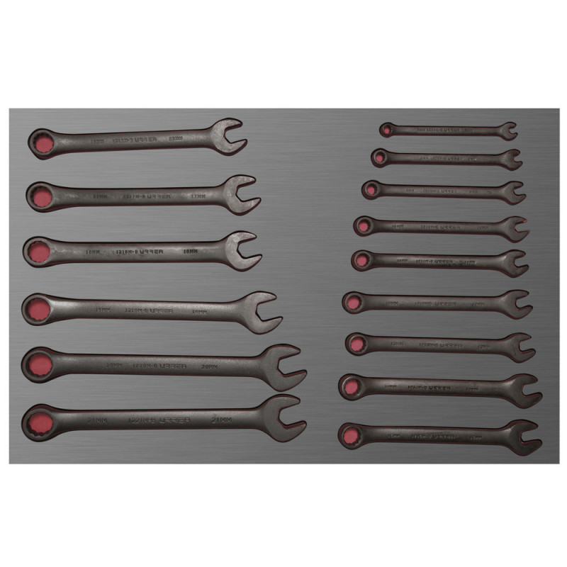 CH306L URREA Juego de 15 llaves combinadas black métricas Urrea | DIHERESA CH306L URREA Juego de 15 llaves combinadas black métricas Urrea | DIHERESA