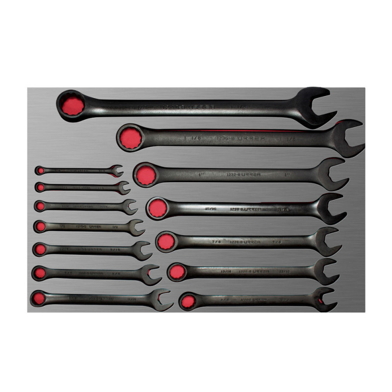 CH305L URREA Juego de 14 llaves combinadas black en pulgadas Urrea | DIHERESA CH305L URREA Juego de 14 llaves combinadas black en pulgadas Urrea | DIHERESA